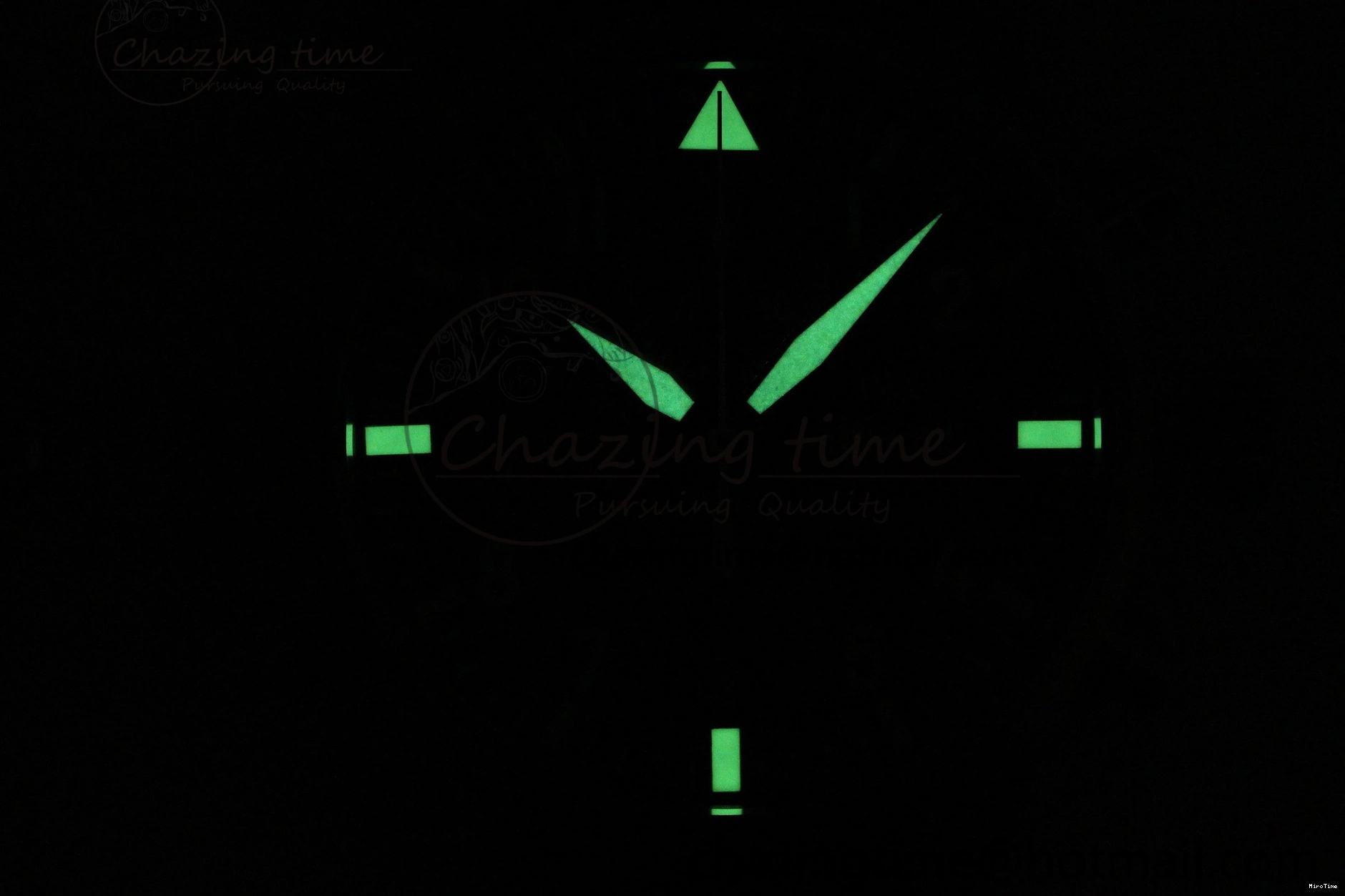 MIROTIME 0323 Pilot Chrono SS AZF 1:1 Best Edition Blue Dial on Brown Leather Strap A TimelessDesign 7060